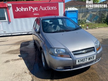Location: Hull - 2007 CHEVROLET KALOS SX 5 Door Hatchback REG: KH07WKB, Keys: No, MOT Expiry date: 13/03/2026, 1399 Petrol, 5 Speed Manual Petrol, Former Keepers: 5