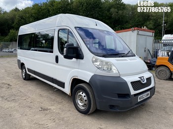 Location: Leeds - 2012 PEUGEOT BOXER 335 LWB MINIBUS REG: MX62GWM, 2198cc DIESEL, 6 Speed Manual DIESEL, Former Keepers: 1, Keys: Yes, MOT Expiry date: 12-09-2026