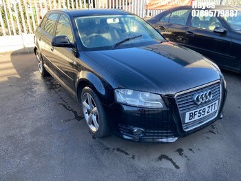 Location: Hayes - 2009 AUDI A3 TECHNIK MPI 5 Door Hatchback REG: BF59ZTT, Keys: No, MOT Expiry date: 01/09/2026, 1595 Petrol, 5 Speed Manual Petrol, Former Keepers: 1