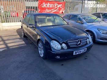 Location: Hayes - 2004 MERCEDES E220 CDI CLASSIC AUTO 4 Door Saloon REG: BP04LZW, Keys: No, MOT Expiry date: 18/09/2026, 2148 Diesel, 5 Speed Auto Diesel, Former Keepers: 5