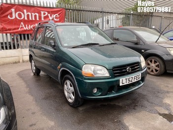 Location: Hayes - 2002 SUZUKI IGNIS GL AUTO 5 Door Hatchback REG: LT52FEG, Keys: No, MOT Expiry date: 05/12/2025, 1328 Petrol, 4 Speed Auto Petrol, Former Keepers: 3