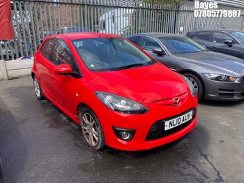 Location: Hayes - 2010 MAZDA 2 SPORT 5 Door Hatchback REG: NL10AUY, Keys: No, MOT Expiry date: 15/04/2027, 1498 Petrol, 5 Speed Manual Petrol, Former Keepers: 3
