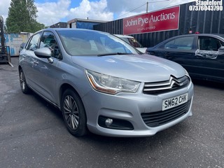 Location: Stapleford - 2012 CITROEN C4 VTR+ HDI 110 5 Door Hatchback REG: SM62CHK, Keys: Yes, MOT Expiry date: 04/11/2026, 1560 Diesel, 6 Speed Manual Diesel, Former Keepers: 4