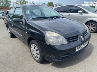 Location: Manchester - 2007 RENAULT CLIO CAMPUS 8V 3 Door Hatchback REG: HN07GFX, 1149 Petrol, 5 Speed Manual Petrol, Former Keepers: 6, Keys: No, MOT Expiry date: 23/05/2026