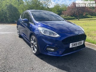Location: Birmingham - 2018 FORD FIESTA ST-LINE TURBO 3 Door Hatchback REG: SN18RBX, 998 Petrol, 6 Speed Manual Petrol, Former Keepers: 1, Keys: Yes, MOT Expiry date: 09/11/2026
