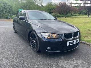 Location: Birmingham - 2011 BMW 320I M SPORT AUTO Convertible REG: DV61LYC, 1995 Petrol, 6 Speed Auto Petrol, Former Keepers: 8, Keys: Yes, MOT Expiry date: 19/02/2027
