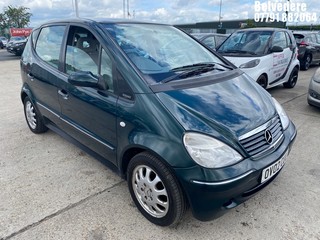 Location: Belvedere - 2002 MERCEDES A160 ELEGANCE 5 DOOR HATCHBACK REG: OV02CUU, 1598cc PETROL, 5 SPEED MANUAL PETROL, Former Keepers: 1, Keys: Yes, MOT Expiry date: 28/09/2026