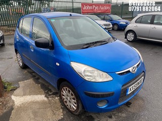 Location: Belvedere - 2009 HYUNDAI I10 CLASSIC 5 Door Hatchback REG: KX59WBD, Keys: No, MOT Expiry date: 16/01/2026, 1248 Petrol, 5 Speed Manual Petrol, Former Keepers: 6