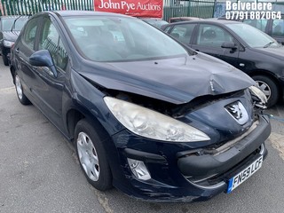 Location: Belvedere - 2009 PEUGEOT 308 S 120 5 Door Hatchback REG: FN59LCF, Keys: No, MOT Expiry date: 13.12.2026, 1598 Petrol, 5 Speed Manual Petrol, Former Keepers: 9