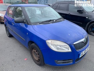 Location: Belvedere - 2009 SKODA FABIA 1 HTP 60 5 Door Hatchback REG: GL59JYY, Keys: No, MOT Expiry date: 15.08.2025, 1198 Petrol, 5 Speed Manual Petrol, Former Keepers: 3