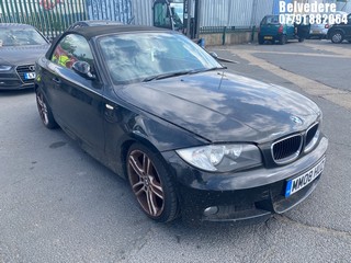 Location: Belvedere - 2008 BMW 118I M SPORT Convertible REG: MM08HUZ, Keys: No, MOT Expiry date: 30/01/2026, 1995 Petrol, 6 Speed Manual Petrol, Former Keepers: 5