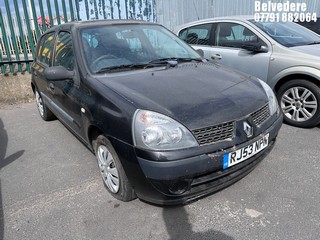 Location: Belvedere - 2003 RENAULT CLIO EXPRESSION 16V 5 Door Hatchback REG: RJ53NPN, Keys: No, MOT Expiry date: 03/05/2025, 1149 Petrol, 5 Speed Manual Petrol, Former Keepers: 2