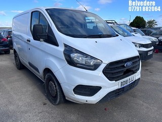 Location: Belvedere - 2018 FORD TRANSIT CUSTOM 300 BASE Panel Van REG: BD18OJJ, Keys: No, MOT Expiry date: 13.03.2026, 1995 Diesel, 6 Speed Manual Diesel, Former Keepers: 2
