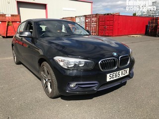Location: Edinburgh - 2016 BMW 118I SPORT 5 Door Hatchback REG: SE65VZK, 1499cc Petrol, 6 Speed Manual Petrol, Former Keepers: 2, Keys: Yes, MOT Expiry date: 02/04/2027