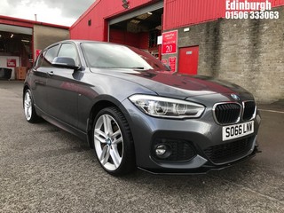 Location: Edinburgh - 2016 BMW 118I M SPORT 5 Door Hatchback REG: SO66LNW, Keys: No, MOT Expiry date: 25/06/2026, 1499 Petrol, 6 Speed Manual Petrol, Former Keepers: 4