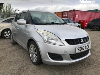 Location: Edinburgh - 2012 SUZUKI SWIFT SZ3 DDIS 5 Door Hatchback REG: SD62CEX, Keys: Yes, MOT Expiry date: 16/10/2025, 1248 Diesel, 5 Speed Manual Diesel, Former Keepers: 6