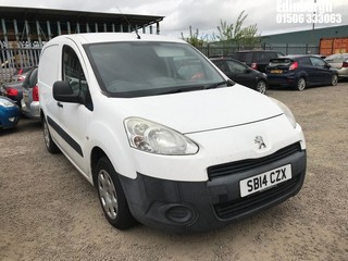 Location: Edinburgh - 2014 PEUGEOT PARTNER 850 S L1 HDI Panel Van REG: SB14CZX, Keys: No, MOT Expiry date: 02/04/2026, 1560 Diesel, 5 Speed Manual Diesel, Former Keepers: 5