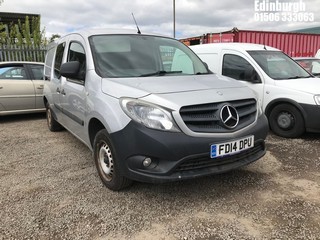 Location: Edinburgh - 2014 MERCEDES-BENZ CITAN 111 CDI Van With Side Windows REG: FD14DPU, Keys: No, MOT Expiry date: 17/04/2024, 1461 Diesel, 5 Speed Manual Diesel, Former Keepers: 4