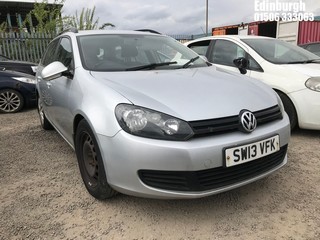 Location: Edinburgh - 2013 VOLKSWAGEN GOLF S TDI Estate REG: SW13VFK, Keys: No, MOT Expiry date: 16/03/2026, 1598 Diesel, 5 Speed Manual Diesel, Former Keepers: 3