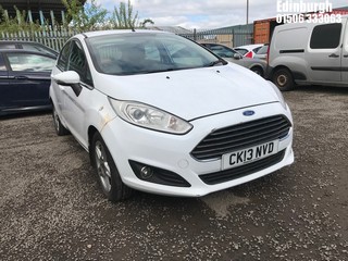Location: Edinburgh - 2013 FORD FIESTA ZETEC TDCI 5 Door Hatchback REG: CK13NVD, Keys: No, MOT Expiry date: 07/05/2026, 1499 Diesel, 5 Speed Manual Diesel, Former Keepers: 7