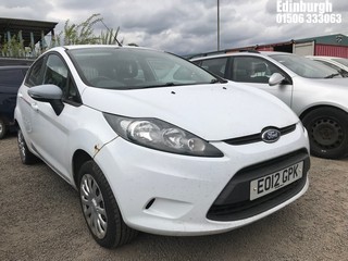 Location: Edinburgh - 2012 FORD FIESTA EDGE 60 5 Door Hatchback REG: EO12GPK, Keys: No, MOT Expiry date: 09/05/2026, 1242 Petrol, 5 Speed Manual Petrol, Former Keepers: 5