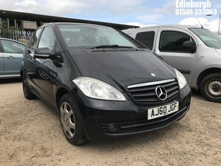 Location: Edinburgh - 2011 MERCEDES-BENZ A160 BLUEEFF-Y CLASSIC SE 5 Door Hatchback REG: AJ60JGF, Keys: No, MOT Expiry date: 07/01/2026, 1498 Petrol, 5 Speed Manual Petrol, Former Keepers: 7