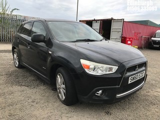 Location: Edinburgh - 2010 MITSUBISHI ASX 3 CLEAR TEC DI-D 4X4 5 Door Hatchback REG: SW60EZC, Keys: No, MOT Expiry date: 13/07/2024, 1798 Diesel, 6 Speed Manual Diesel, Former Keepers: 5