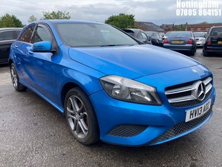 Location: Nottingham - 2013 MERCEDES-BENZ A180 BLUEEFFICIENCY SPORT 5 Door Hatchback REG: HV13ADZ, Keys: No, MOT Expiry date: 21/11/2025, 1461 Diesel, 6 Speed Manual Diesel, Former Keepers: 11