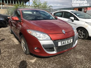 Location: Edinburgh - 2011 RENAULT MEGANE DYNAMIQUE T-TOM DC Coupe REG: SA11XLK, Keys: No, MOT Expiry date: 16/01/2026, 1461 Diesel, 6 Speed Manual Diesel, Former Keepers: 4