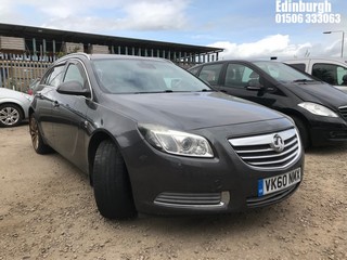 Location: Edinburgh - 2010 VAUXHALL INSIGNIA SENAV CDTI EFLEX Estate REG: VK60NMX, Keys: No, MOT Expiry date: 19/11/2023, 1998 Diesel, 6 Speed Manual Diesel, Former Keepers: 9