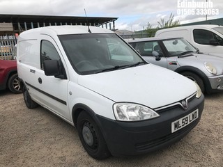 Location: Edinburgh - 2009 VAUXHALL COMBO 1700 CDTI Car Derived Van REG: ML59LWD, Keys: No, MOT Expiry date: 15/12/2025, 1248 Diesel, 5 Speed Manual Diesel, Former Keepers: 2