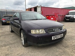 Location: Edinburgh - 2003 AUDI A3 SPORT 5 Door Hatchback REG: SP03YAA, Keys: No, MOT Expiry date: 27/10/2023, 1595 Petrol, 5 Speed Manual Petrol, Former Keepers: 8