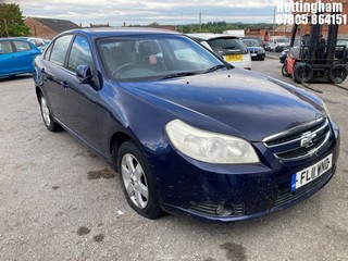 Location: Nottingham - 2011 CHEVROLET EPICA LS 4 Door Saloon REG: FL11WND, Keys: No, MOT Expiry date: 08/04/2026, 1993 Petrol, 5 Speed Manual Petrol, Former Keepers: 6