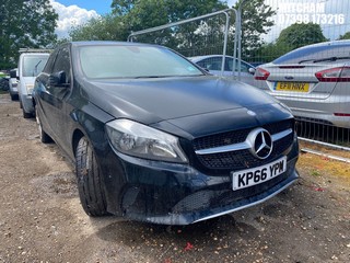 Location: Mitcham - 2016 MERCEDES-BENZ A 180 D SPORT EXECUTIVE A 5 Door Hatchback REG: KP66YPM, Keys: No, MOT Expiry date: 20/12/2025, 1461 Diesel, 7 Speed Auto Diesel, Former Keepers: 3
