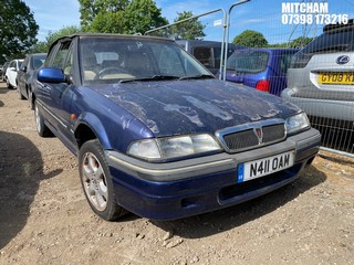Location: Mitcham - 1995 ROVER 216 CABRIOLET SE Convertible REG: N411OAM, Keys: No, MOT Expiry date: 26/05/2026, 1590 Petrol, 5 Speed Manual Petrol, Former Keepers: 4