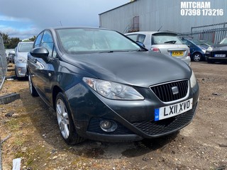 Location: Mitcham - 2011 SEAT IBIZA CHILL 5 Door Hatchback REG: LX11XVO, Keys: No, MOT Expiry date: 08/11/2025, 1390 Petrol, 5 Speed Manual Petrol, Former Keepers: 5