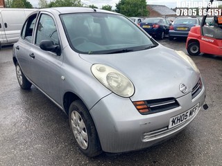 Location: Nottingham - 2005 NISSAN MICRA S AUTO 5 Door Hatchback REG: KH05MFF, Keys: No, MOT Expiry date: 13/09/2026, 1240 Petrol, 4 Speed Auto Petrol, Former Keepers: 3
