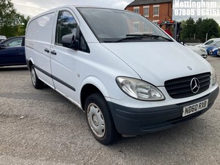 Location: Nottingham - 2010 MERCEDES VITO 109 CDI LONG Panel Van REG: ND60RXB, Keys: No, MOT Expiry date: 03/07/2026, 2148 Diesel, 6 Speed Manual Diesel, Former Keepers: 5