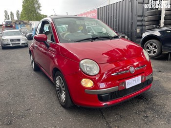 Location: Stapleford - 2012 FIAT 500 LOUNGE 3 Door Hatchback REG: BN12YJC, Keys: Yes, MOT Expiry date: 10/05/2026, 875 Petrol, 5 Speed Manual Petrol, Former Keepers: 3