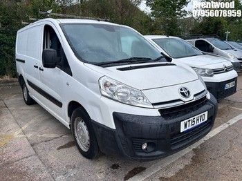 Location: Brentwood - 2015 TOYOTA PROACE 1200 L2H1 HDI Panel Van REG: WT15HVO, Keys: No, MOT Expiry date: 05/11/2026, 1997 Diesel, 6 Speed Manual Diesel, Former Keepers: 5
