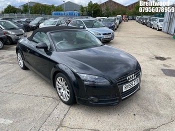 Location: Brentwood - 2009 AUDI TT TFSI Convertible REG: RV59ZTR, Keys: No, MOT Expiry date: 24/01/2026, 1798 Petrol, 6 Speed Manual Petrol, Former Keepers: 2