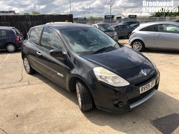 Location: Brentwood - 2009 RENAULT CLIO TOM TOM EDITION 3 Door Hatchback REG: RV59JPF, Keys: No, MOT Expiry date: 20/04/2026, 1149 Petrol, 5 Speed Manual Petrol, Former Keepers: 8