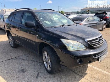 Location: Brentwood - 2007 LEXUS RX400 H SE-L CVT Estate REG: LT57ETA, Keys: No, MOT Expiry date: 14/08/2024, 3311 Hybrid Electric, Variable 1 Speed Auto Petrol/E, Former Keepers: 3