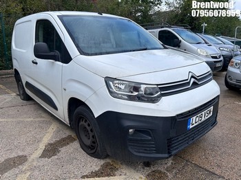 Location: Brentwood - 2019 CITROEN BERLINGO 1000 EN-PRISE BH Panel Van REG: LC19VSM, Keys: No, MOT Expiry date: 08.10.2026, 1560 Diesel, 5 Speed Manual Diesel, Former Keepers: 3