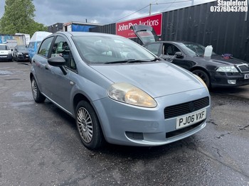 Location: Stapleford - 2006 FIAT GRANDE PUNTO ACTIVE 65 5 Door Hatchback REG: PJ06VXF, Keys: Yes, MOT Expiry date: 04/03/2027, 1242 Petrol, 5 Speed Manual Petrol, Former Keepers: 6