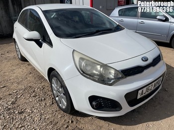 NOTE: ATF Registered Buyers ONLY - Location: Peterborough - 2013 KIA RIO 2 ECODYNAMICS CRDI 5 Door Hatchback REG: AJ62NYU, Keys: No, 1120 Diesel, 6 Speed Manual Diesel, Former Keepers: 5