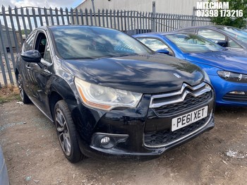 Location: Mitcham - 2011 CITROEN DS4 DSTYLE 5 Door Hatchback REG: PE61XET, Keys: No, MOT Expiry date: 19/01/2026, 1598 Petrol, 5 Speed Manual Petrol, Former Keepers: 13
