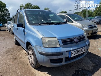 Location: Mitcham - 2008 FIAT PANDA DYNAMIC 5 Door Hatchback REG: HD08MXZ, Keys: No, MOT Expiry date: 13/07/2026, 1242 Petrol, 5 Speed Manual Petrol, Former Keepers: 6