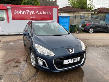 Location: Hull - 2013 PEUGEOT 308 SR E-HDI 5 Door Hatchback REG: LK13UDE, Keys: No, MOT Expiry date: 11/12/2025, 1560 Diesel, 6 Speed Manual Diesel, Former Keepers: 5