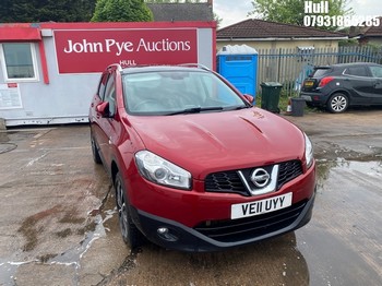 Location: Hull - 2011 NISSAN QASHQAI N-TEC DCI 5 Door Hatchback REG: VE11UYY, Keys: No, MOT Expiry date: 23/02/2026, 1994 Diesel, 6 Speed Manual Diesel, Former Keepers: 7